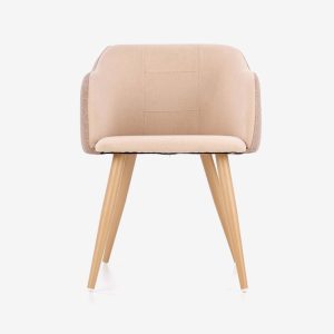 Umi Amber Unique Velvet Armchair With Armrest